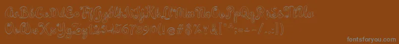 Simplisicky Font – Gray Fonts on Brown Background