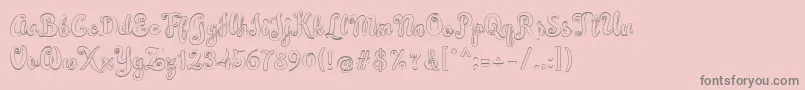 Simplisicky Font – Gray Fonts on Pink Background