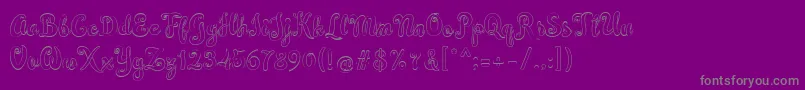 Simplisicky Font – Gray Fonts on Purple Background