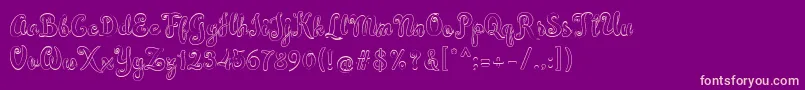 Simplisicky Font – Pink Fonts on Purple Background