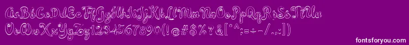 Simplisicky Font – White Fonts on Purple Background