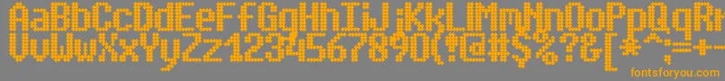 More about simplto2 Font simplto2 Font – Orange Fonts on Gray Background