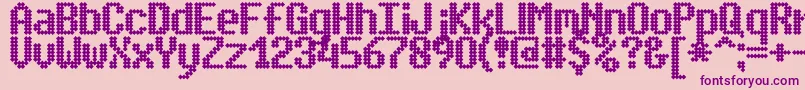 simplto2 Font – Purple Fonts on Pink Background