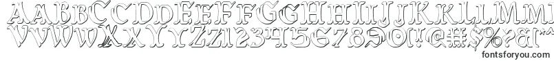 Шрифт WarsOfAsgardCondensed3D – 3D шрифты