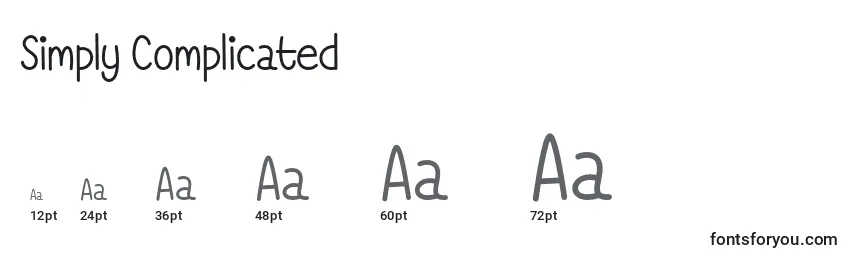 Simply Complicated   Font Sizes