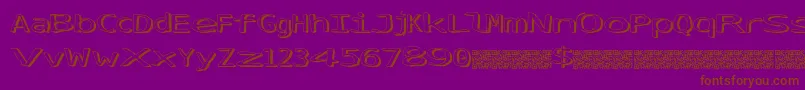 SimplyFresh Font – Brown Fonts on Purple Background