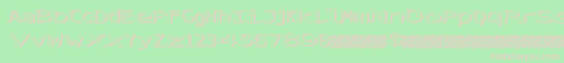 SimplyFresh Font – Pink Fonts on Green Background