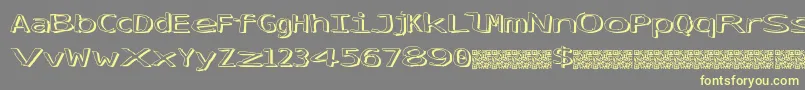 SimplyFresh Font – Yellow Fonts on Gray Background