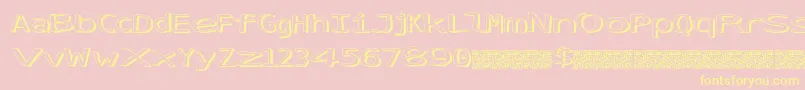 SimplyFresh Font – Yellow Fonts on Pink Background