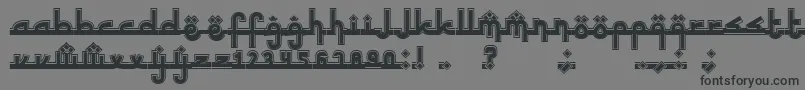 Шрифт SinbadtheSailor – чёрные шрифты на сером фоне