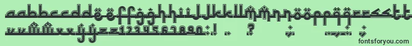 SinbadtheSailor Font – Black Fonts on Green Background