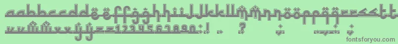 SinbadtheSailor Font – Gray Fonts on Green Background