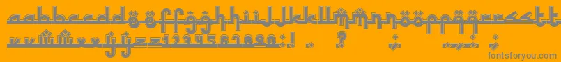 SinbadtheSailor Font – Gray Fonts on Orange Background