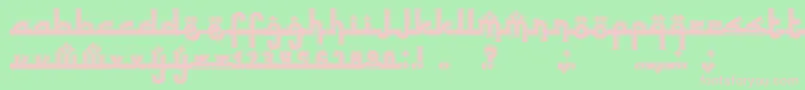 SinbadtheSailor Font – Pink Fonts on Green Background