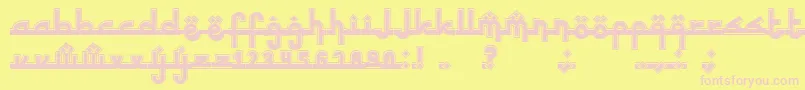 SinbadtheSailor Font – Pink Fonts on Yellow Background