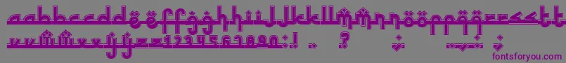 SinbadtheSailor-fontti – violetit fontit harmaalla taustalla