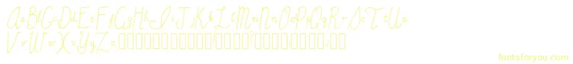 SincerelyYours Regular-Schriftart – Gelbe Schriften