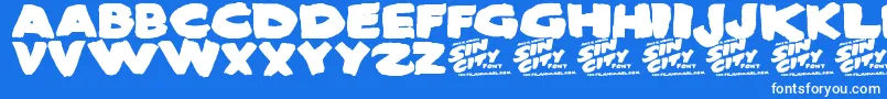 Más sobre la fuente SinCity fuente SinCity – Fuentes Blancas Sobre Fondo Azul