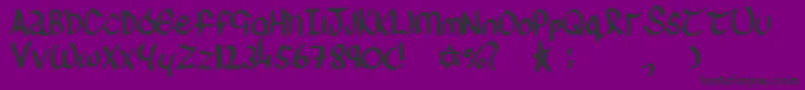 フォントsinead – 紫の背景に黒い文字