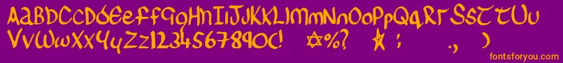 fuente sinead – Fuentes Naranjas Sobre Fondo Morado