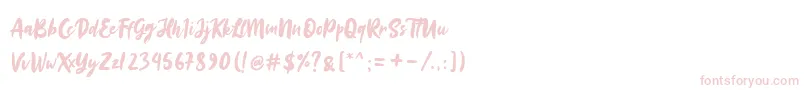Шрифт Sinestta – розовые шрифты на белом фоне