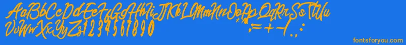 More about sinetesia Font sinetesia Font – Orange Fonts on Blue Background