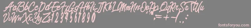 sinetesia Font – Pink Fonts on Gray Background