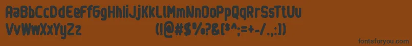 Sinewy   Personal Use Only Font – Black Fonts on Brown Background