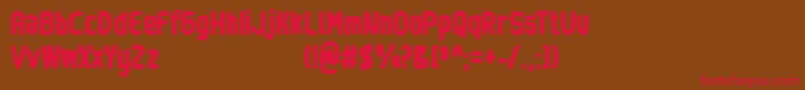 Sinewy   Personal Use Only Font – Red Fonts on Brown Background
