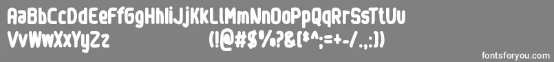 フォントSinewy   Personal Use Only – 灰色の背景に白い文字