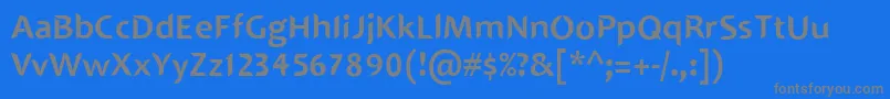 SINGAPOLENG Font – Gray Fonts on Blue Background