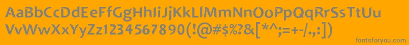 SINGAPOLENG Font – Gray Fonts on Orange Background