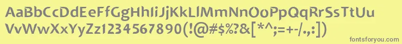 SINGAPOLENG Font – Gray Fonts on Yellow Background