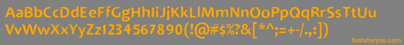 SINGAPOLENG Font – Orange Fonts on Gray Background