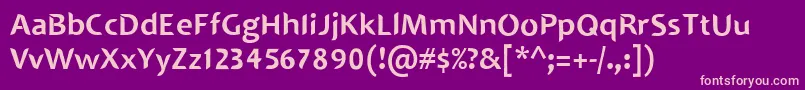 SINGAPOLENG Font – Pink Fonts on Purple Background