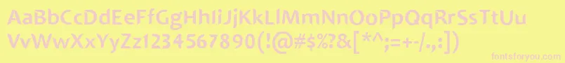 SINGAPOLENG Font – Pink Fonts on Yellow Background