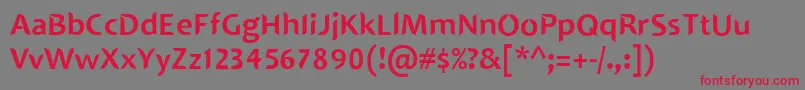 SINGAPOLENG Font – Red Fonts on Gray Background