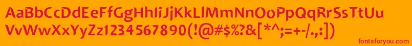 SINGAPOLENG Font – Red Fonts on Orange Background