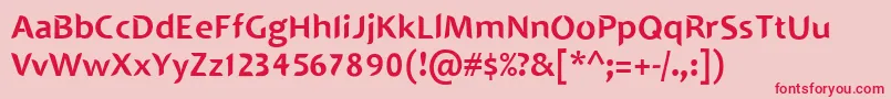 SINGAPOLENG Font – Red Fonts on Pink Background