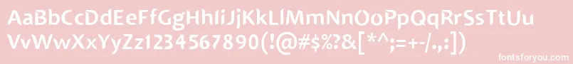 SINGAPOLENG Font – White Fonts on Pink Background