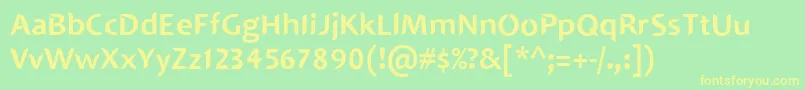 SINGAPOLENG Font – Yellow Fonts on Green Background
