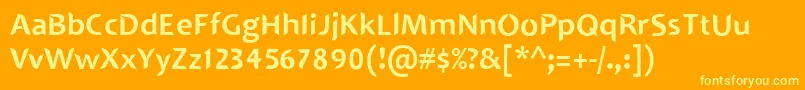 SINGAPOLENG Font – Yellow Fonts on Orange Background
