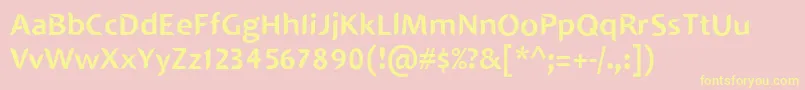 SINGAPOLENG Font – Yellow Fonts on Pink Background