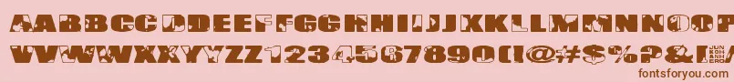Singapore Font – Brown Fonts on Pink Background