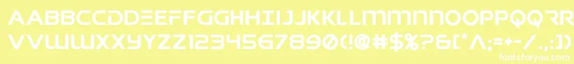 Шрифт singaporesling – белые шрифты на жёлтом фоне