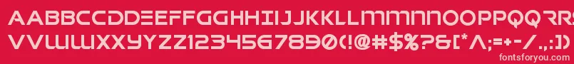 singaporesling Font – Pink Fonts on Red Background