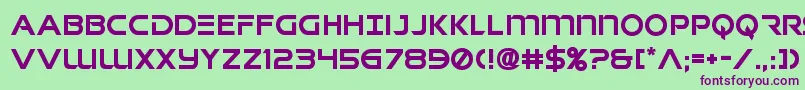 singaporesling Font – Purple Fonts on Green Background