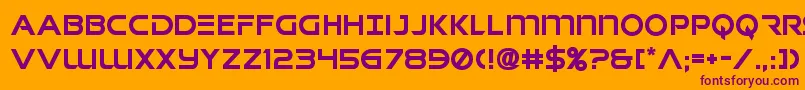 singaporesling Font – Purple Fonts on Orange Background
