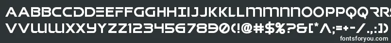 singaporesling-fontti – valkoiset fontit mustalla taustalla