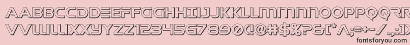singaporesling3d Font – Black Fonts on Pink Background